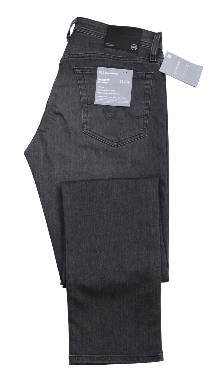 AG Adriano Goldschmied Everett Jeans 31x34 Gray VP Monteel Slim Straight Denim
